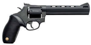 Taurus 2-692061 692  Medium 38 Special +P/357 Mag/9mm Luger 7 Shot 6.50" Matte Black Vent Rib Barrel, Cylinder & Frame, Black Ribber Grip, Transfer Bar Safety, Exposed Hammer, 2 Cylinders