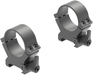 Leupold 174078 QRW2 Cross-Slot Scope Ring Set Matte Black Steel 30mm Tube High Quick Release Picatinny/Weaver