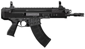 CZ-USA 91450 Bren 2 MS 5.56x45mm NATO 30+1 8.26" Black Cold Hammer Forged Barrel & Frame, Black Stippled Polymer Grips Right Hand