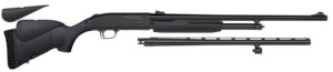Mossberg 54330 500 Bantam Combo Youth Combo 20 Gauge 5+1 22" Blued 22" Vent Rib/24" Fully-Rifled Barrels, Blued Steel Receiver, Fixed Wood Stock, Right Hand, Accu-Set Full Rifled Bore Choke