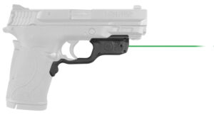 Crimson Trace 0198801 Laserguard  Fits S&W M&P 22/380EZ Shield/9EZ Shield, Green Laser Black Polymer