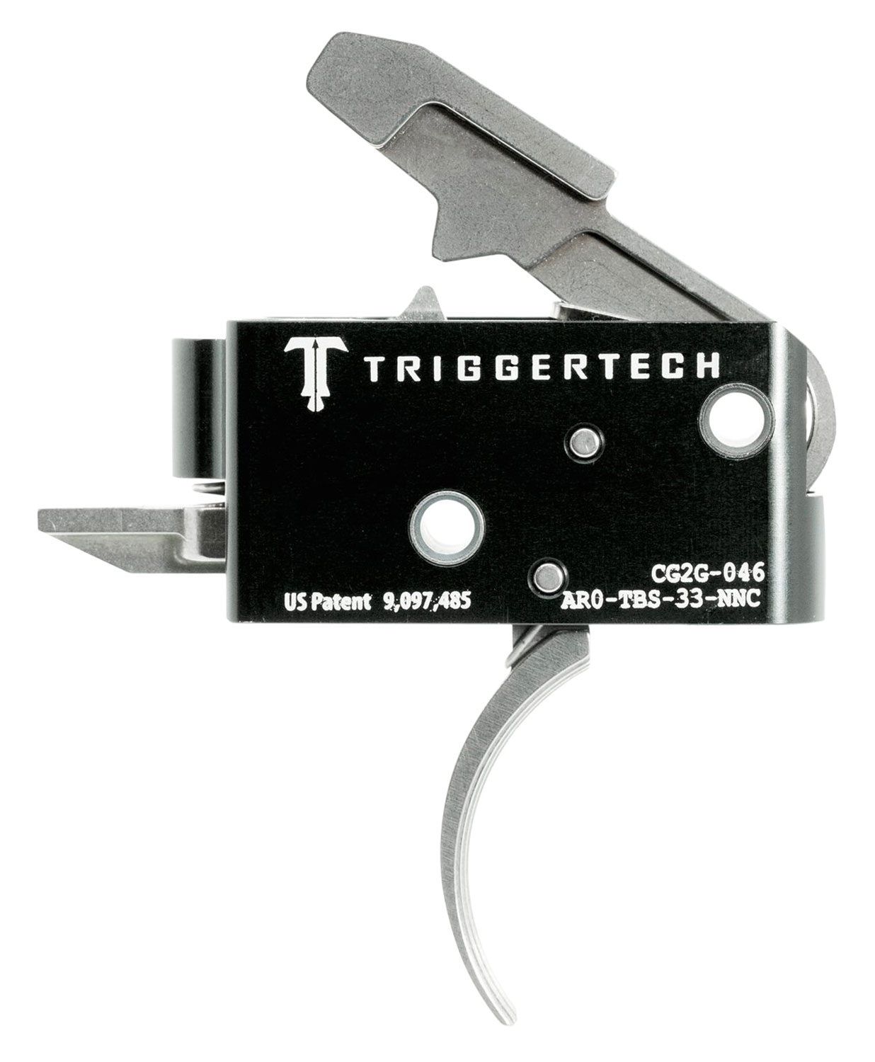 TriggerTech AR0TBS33NNC Competitive Primary Two-Stage Traditional Curved Trigger with 3.50 lbs Draw Weight for AR-15 Right