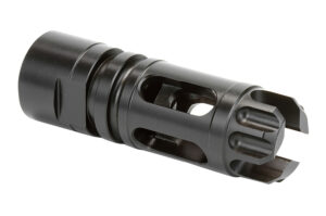 Griffin Armament XHP762FCM Gate-LOK Flash Comp Black Nitride 17-4 Stainless Steel with 5/8"-24 tpi Threads, 2.77" OAL & .863" Diameter for 30 Cal 30SD, M4SD Silencers & QD Blast Shield