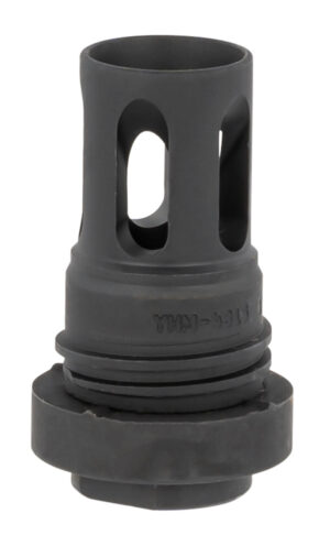 Yankee Hill 431536A Mini QD Flash Hider Black Phosphate Steel with 1/2"-36 tpi Threads & 2.13" OAL for 5.56x45mm NATO AR-Platform