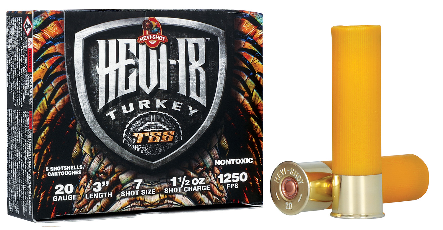 HEVI-Shot HS7007 HEVI-18 TSS Turkey 20Gauge 3" 1 1/2oz Tungsten 7Shot 5 Per Box/10 Case