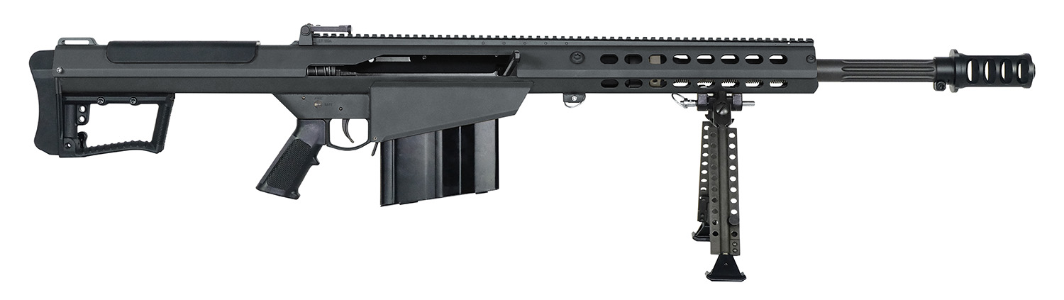 Barrett 18062 M107A1 50 BMG 20" 10+1 Black Cerakote Black Fixed w/Sorbothane Recoil Pad Stock Black Polymer Grip
