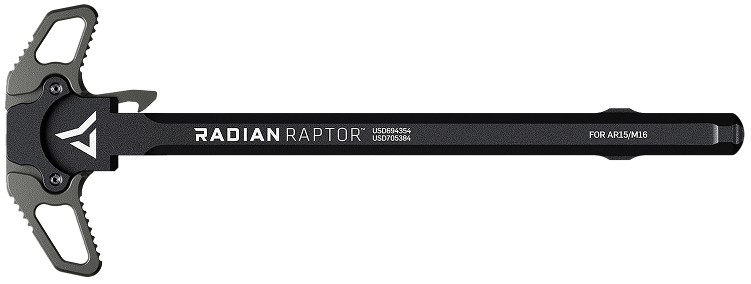 Radian Weapons R0560 Raptor Ambi Charging Handle, Radian Gray, Fits Mil-Spec AR-15/M16 Platform