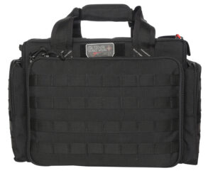 GPS Bags GPST1714LRB Tactical Black 1000D Nylon Teflon Coating with Foam Cradle Holds 5 Handguns, Storage Pockets & Handgun Sleeve Includes Ammo Dump Cups