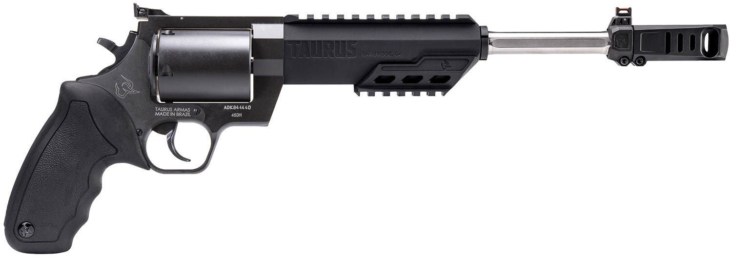 Taurus 2460101RH Raging Hunter 460 S&W Mag 5rd 10.50" Matte Black Barrel Matte Black Oxide Steel Cylinder & Frame Black Rubber with Integrated Cushion Insert Grip