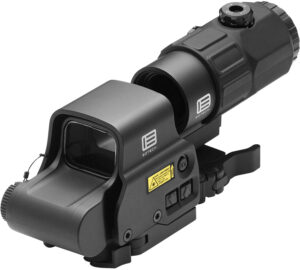 Eotech HHSV HHS V EXPS & G45 Magnifier Matte Black 1x/5x 1.20" x 0.85" 4 x 1 MOA Red Dots/68 MOA Ring