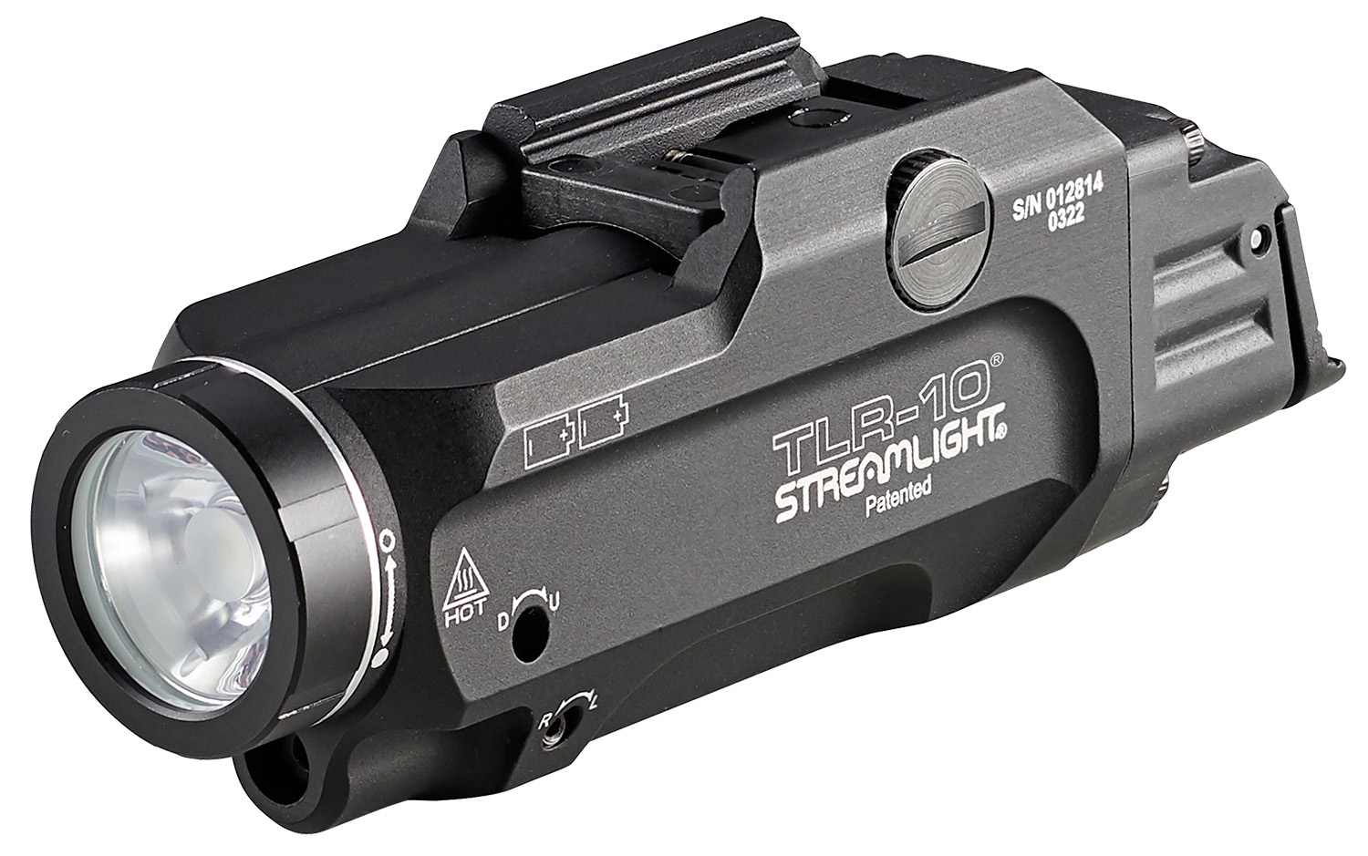 Streamlight 69470 TLR-10 Gun Light with Red Laser Black Anodized 1,000 Lumens White LED