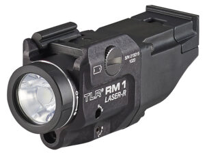 Streamlight 69446 TLR-1 RM w/Laser Black Anodized Aluminum,  500 Lumens White LED Bulb/Red Laser, 210 Meters Beam, Picatinny Rail Mount
