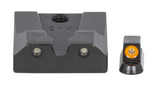 Meprolight USA 477863131 Hyper-Bright Green Tritium Orange Outline Front Sight-Green Tritium Black Outline Rear Sight CZ P-10 (Non-Optics Ready)