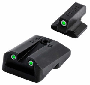 TruGlo TGTG231F3W Tritium Pro Black | Green Tritium White Outline Front Sight Green Tritium Rear Sight