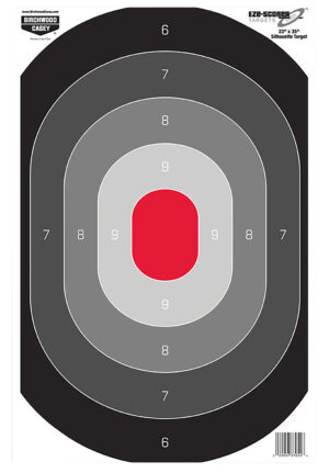 Birchwood Casey 37054 EZE-Scorer Silhouette Paper Target 23" x 35" 100 Per Pkg