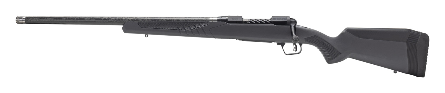 Savage Arms 57713 110 UltraLite Full Size 308 Win 4+1 22" Carbon Fiber Threaded Barrel Black Melonite Drilled & Tapped Stainless Steel Receiver Adj AccuStock Matte Gray Synthetic Stock, Left Hand