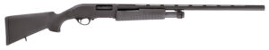 Escort HEFH20280501 Field Hunter  Full Size 20 Gauge Pump 3" 4+1 28" Black Vent Rib Barrel, Black Anodized Aluminum Grooved Receiver, Fixed Black Synthetic Stock, Right Hand