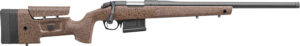 Bergara Rifles B14S354C B-14 HMR 22-250 Rem 5+1 24" Graphite Black Cerakote Barrel, Black Speckled Brown Molded w/Mini-Chassis, Adjustable LOP & Cheek Piece Stock, Right Hand