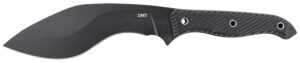 CRKT 2710 Clever Girl Kukri 7.75" Fixed Plain Black Powder Coated SK-5 Steel Blade/Black G10 Handle Includes Belt Clip/Lanyard