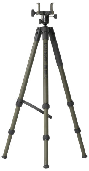 Bog-Pod 1159188 DeathGrip Infinite Tripod, Aluminum with Black/OD Green Finish, Ball Head Mount, Hybrid Foot & DeathGrip Clamping System 6.5"-59"