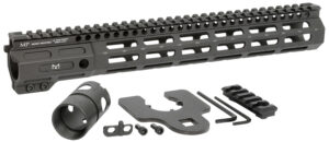 Midwest Industries MINF105 Night Fighter  10.50" M-LOK Black Hardcoat Anodized Aluminum Includes Barrel Wrench, Nut, & 5 Slot Rail