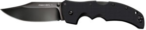 Cold Steel CS27BC Recon 1 4" Folding Clip Point Plain DLC Coated American S35VN Blade/Black G10 Handle Includes Pocket Clip