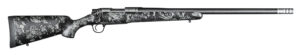 Christensen Arms 8010614300 Ridgeline FFT Full Size 7mm Rem Mag 3+1, 22" Stainless Steel Threaded Barrel, Stainless Aluminum Receiver Black w/Gray Accents Fixed Sporter w/Flash Forged Technology Stock