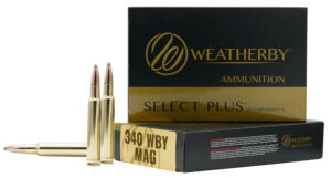 Weatherby H340225IL Select Plus  340 Wthby Mag 225 gr Hornady Interlock 20 Per Box/ 10 Case