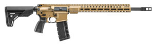 FN 36100676 FN 15 DMR3 5.56x45mm NATO 18" Barrel 30+1, FDE Cerakote Receiver, Black OEM Stock & Grip, Optic Ready