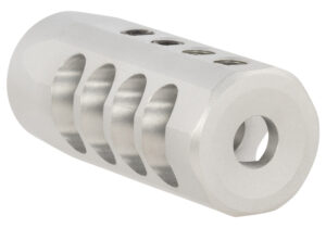 Christensen Arms 8100001702 Side-Baffle  Natural Titanium, 5/8"-24 tpi Threads, 338 Cal (.920" D Bull barrel)