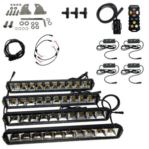 Foxpro MUDCT4KIT Mud Cutter Light Kit Black 2810/3380/4408 Lumens White/Amber/Mixed LED