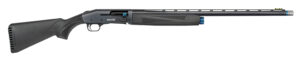 Mossberg 85159 940 Super Bantam Full Size 12 Gauge Semi-Auto 3" 4+1 26" Matte Blued Vent Rib Barrel, Tungsten Gray w/Blue Accents Stainless Steel Receiver, Adjustable Black Synthetic Stock, Right Hand