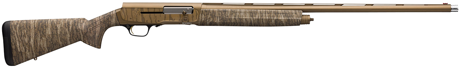 Browning 0118475005 A5 Wicked Wing Sweet Sixteen 16 Gauge 2.75" 4+1 26", Burnt Bronze Cerakote Barrel/Engraved Rec, Mossy Oak Bottomland Stock, Fiber Optic Sight, Oversized Controls, 3 Chokes Included
