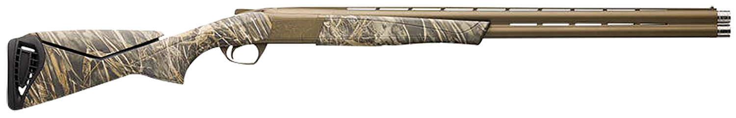 Browning 018729204 Cynergy Wicked Wing 12 Gauge 3.5" 2rd 28" Burnt Bronze Cerakote Barrel/Camo Design Receiver, Realtree Max-7 Synthetic Stock With Adjustable Comb & Textured Gripping Surface