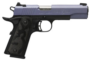 Browning 051985492 1911 Black Label Full Size Frame 380 ACP 8+1 4.25" Matte Stainless Steel Barrel, Crushed Orchid Cerakote Steel Slide, Matte Black Polymer Frame, Black Polymer Grip