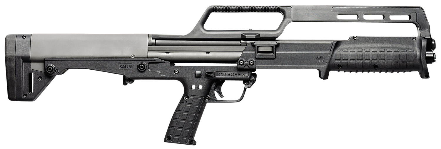 Kel-Tec KSG410BLK KSG 410 Bore 18.50" 3" 10+1, Black, Polymer Grip, Synthetic Fixed Stock, Cary Handle Fiber Optic Sights
