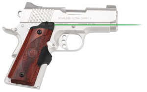 Crimson Trace LG902G Lasergrips Master Series 1911 Compact, Green Laser Rosewood