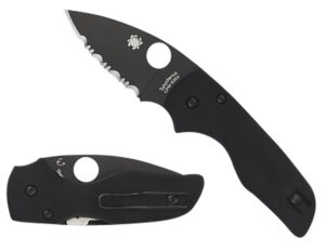 Spyderco C230GPBBK Lil' Native 2.42" Folding Plain Black DLC CPM S30V SS Blade/Black Textured G10 Handle Includes Pocket Clip