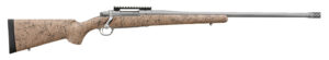 Ruger 57152 Hawkeye FTW Hunter Full Size 6.5 Creedmoor 4+1 Matte Stainless Steel Threaded Barrel, Picatinny Rail Stainless Steel Receiver, Speckled Tan/Black HS Precision Synthetic Stock