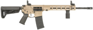 Maxim Defense MXM49735 MD15 L 5.56x45mm NATO 30+1 16" Fluted Barrel, FDE Rec/M-LOK Handguard, Black Magpul Furniture, SL-K Stock, MBUS Sights, Blackout Defense Flat Trigger