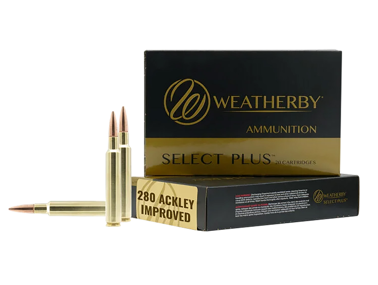 Weatherby R280A168CHH 280ACKLEY 168gr 20 Per Box/10 Case