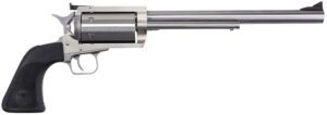 Magnum Research BFR360 BFR Extra Large 360 Buckhammer 6+1 Shot 10" Brushed Stainless Steel Barrel & Cylinder, Stainless Stainless Steel Frame, Black Rubber Grip, Exposed Hammer
