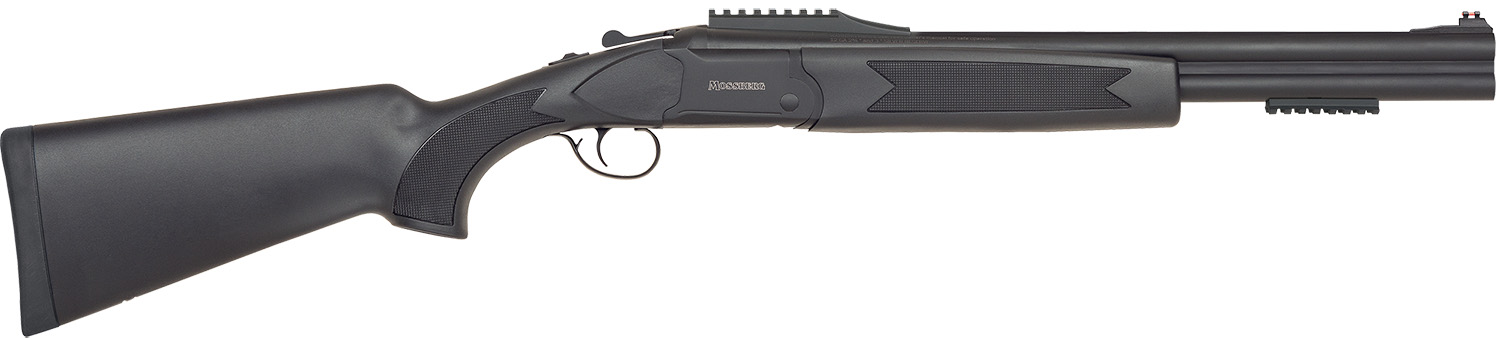 Mossberg 75484 Silver Reserve Eventide Full Size 12 Gauge Break Open 3" 2rd 18.50" Matte Blued Over/Under Vent Rib Barrel, Matte Blue w/Logo Receiver, Black Synthetic Stock, Right Hand
