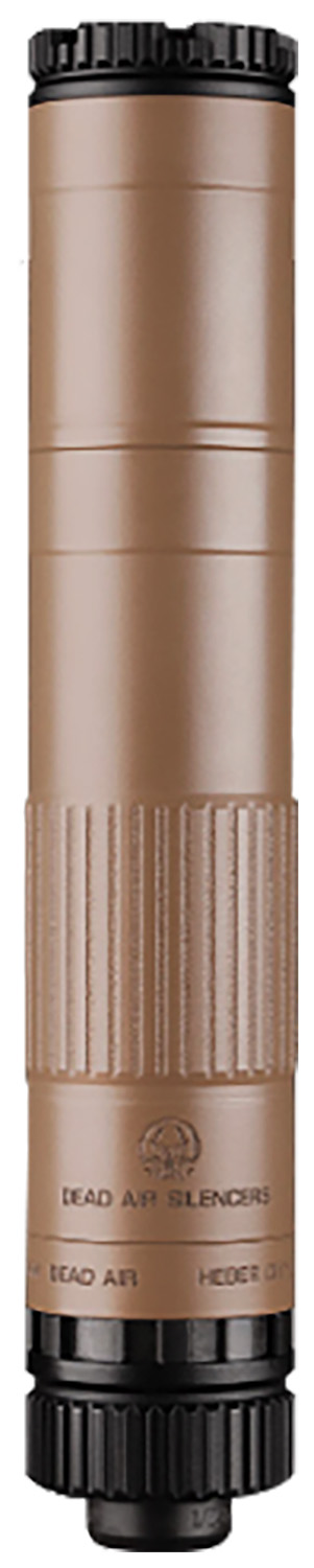 Dead Air MOJAVE9FDE Mojave 9 Modular 9mm 1.41" FDE Aluminum/Stainless Steel/Titanium 1/2"x28