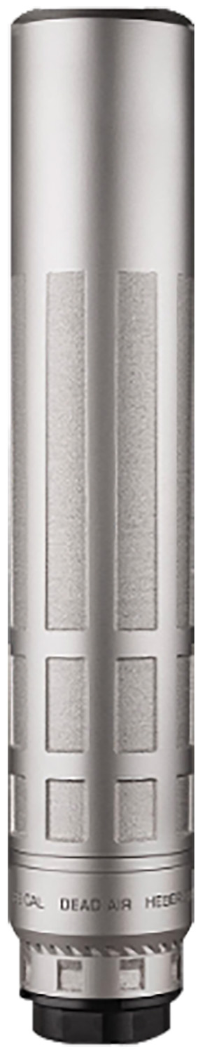 Dead Air NOMAX33XEMAXSIL Nomax 33  Silver .33 Cal Silencer w/ Xemax Adapter & 5/8-24 DA150 Muzzle Brake