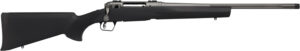Savage Arms 58273 110 Trail Hunter Lite Full Size 270 Win Mag 4+1 20" Fluted/Threaded Barrel, Drilled & Tapped Steel Receiver, Black Fixed Synthetic Stock