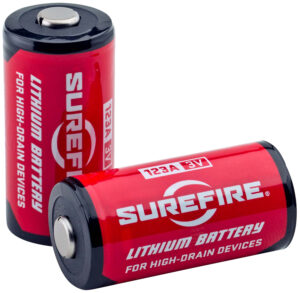 SureFire SF2SWBULK 123A Batteries  Red/Black 3.0 Volts 1,550 mAh (130/65 Pairs) Single Package Fishbowl