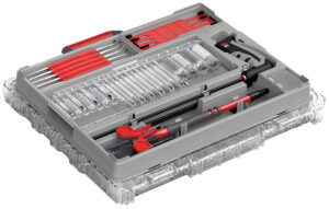 Real Avid AVBMMK Bore-Max Master Cleaning Kit & Mobile Workstation  Multi Cal 12/20 Gauge Gray/Red