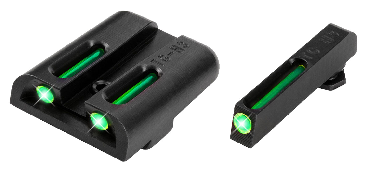 TruGlo TG131GT2 TFO Green/Tritium/Fiber Optic Front Sight-Green/Tritium/Fiber Optic Rear Sight Glock 20/21