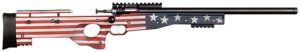 Crickett KSA2150-OG Precision  Full Size 22 LR Single Shot 16.10" Blued Threaded Bull Barrel, Blued Crickettinny Rail Steel Receiver, Old Glory Synthetic Adj LOP Stock
